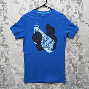Threadless Small Guys Magic Mushrooms Mario T‎ Shirt Blue Size Small
